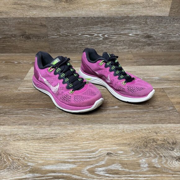 COPY - Nike Lunarglide 5 Athletic Running Shoe Pink/White Women's Size 6.5 - Picture 6 of 6